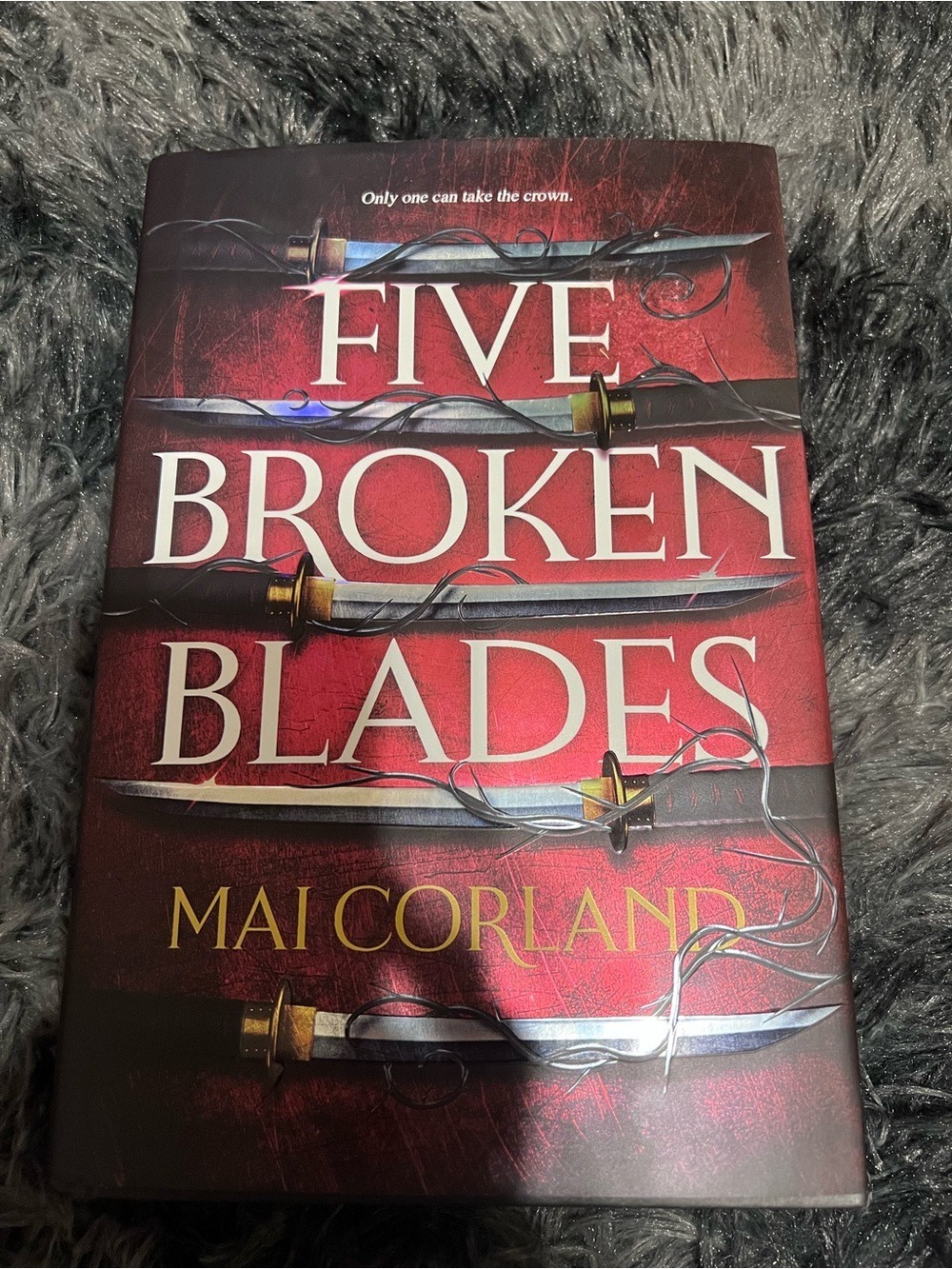 Five Broken Blades by Mai Corland - Red Hardcover Novel